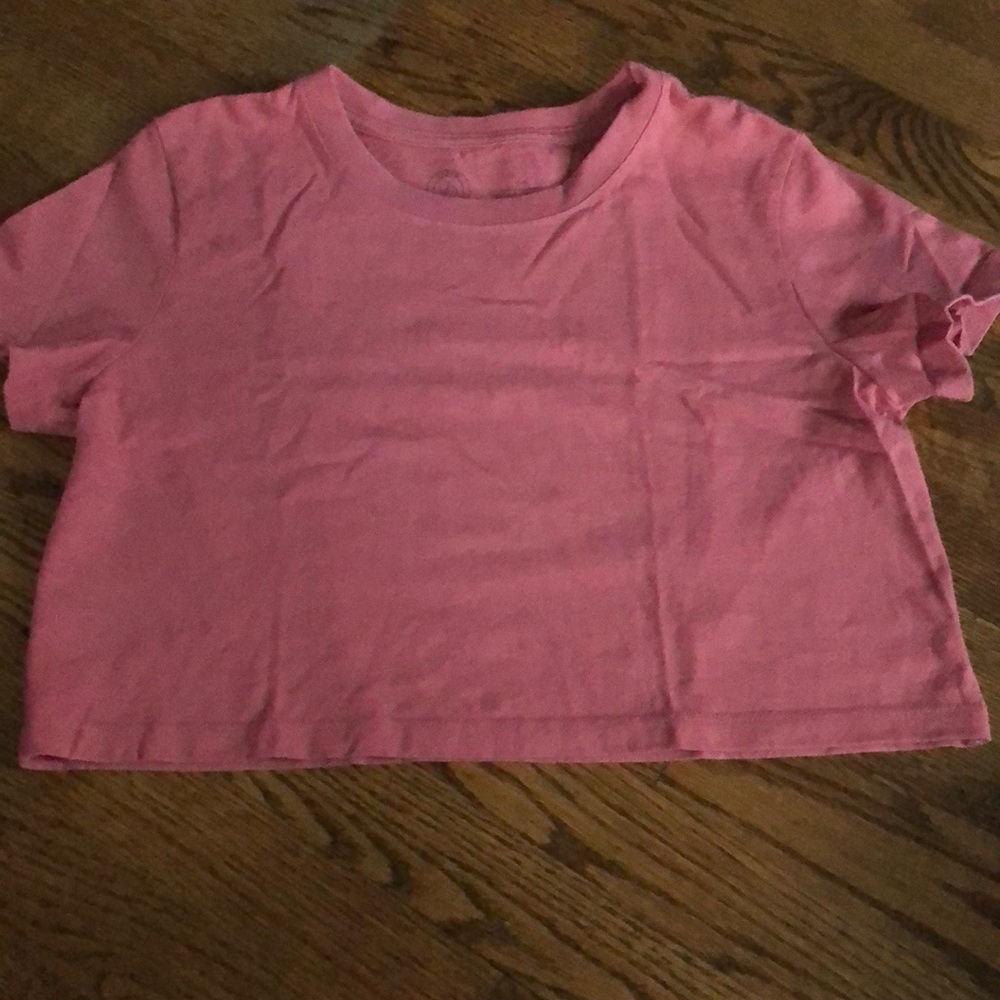 Pink Cropped Shirt